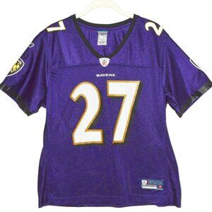 Women's Ray Rice #27 NFL Baltimore Ravens V-Neck Football Jersey - Large